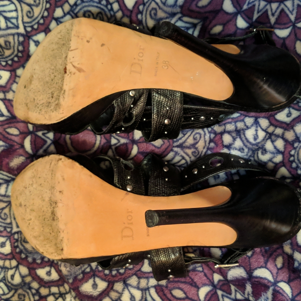 🕷️ Authentic Christian Dior leather heels🕷️ - Picture 7 of 8